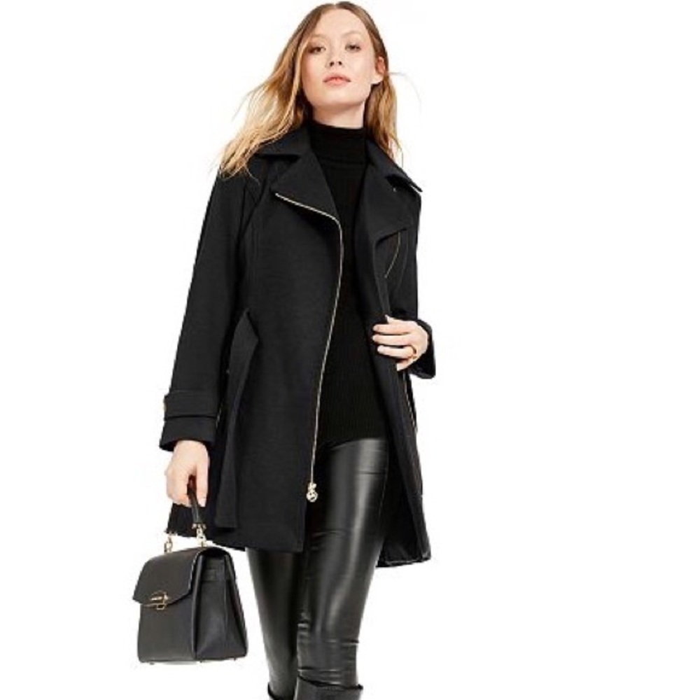 Michael Kors | Asymmetrical Belted Coat - Picture 1 of 3